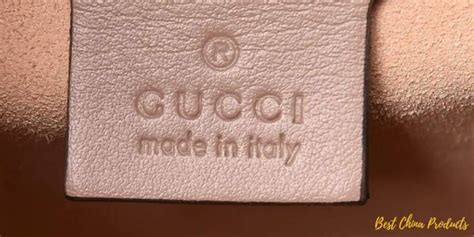 does gucci manufacture in china